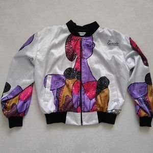 Silkworm's wearable art 80s bomber jacket vintage